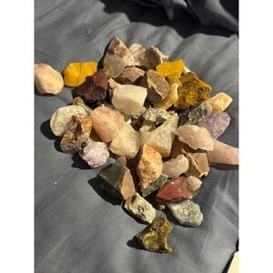 Bulk Raw Natural Crystals Minerals Mix Amethyst Rose Quartz Jasper Rough Stones